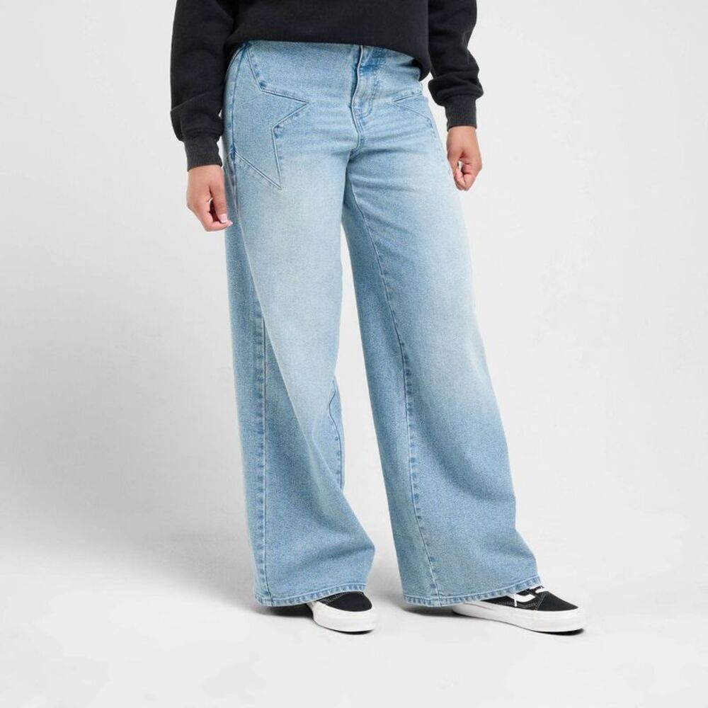 Women's dELiA*s Star Denim Pants - Light Blue Denim 12
